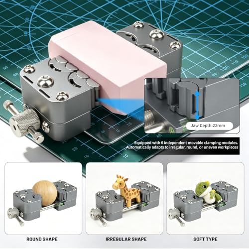 Fractal Vise, Self-Adjusting 8-Jaw Micro Drill Press Vise