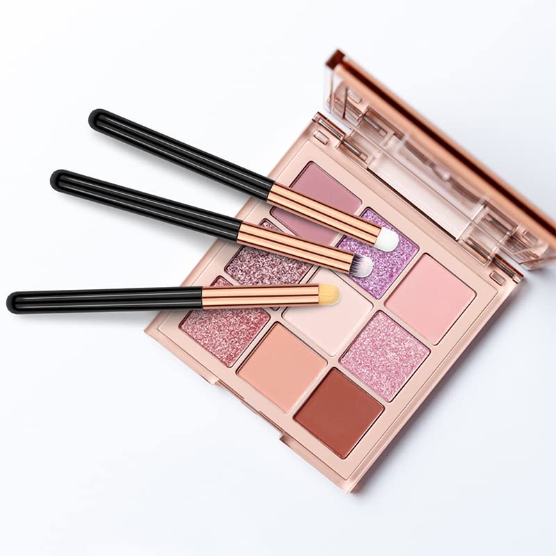 UorPoto Eye Makeup Brush Set Round 6Pcs Professional Concealer Eyeshadow Brush Can Blending Brushes for Card Making