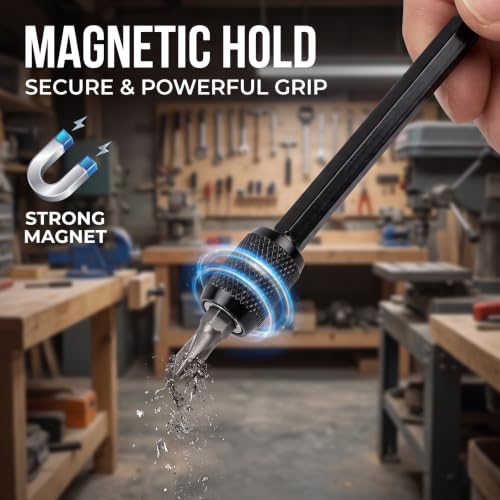 Drill Bit Extension, 6-Piece, 2.36"-6", Secure Locking