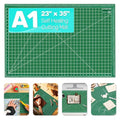 Large Self Healing Cutting Mat 23" x 35", Double-Sided, A1, Green - size: 35"L x 23"W