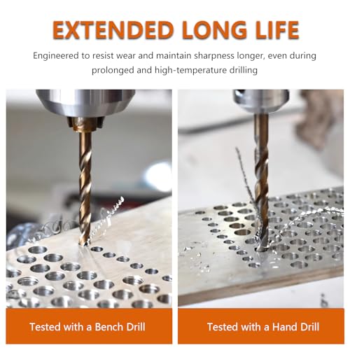 10-Piece 3.2mm M35 Cobalt Steel Drill Bit Set for Hard Metals - style: ⌀3.2mm(10pcs)