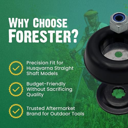 FORESTER Brush Cutter Trimmer Head Conversion Kit Compatible with Husqvarna Models 325 LX, 325 LXT, 322 L, 525 L, 525 LS, 525 LST - size: Husqvarna, style: Conversion Kit