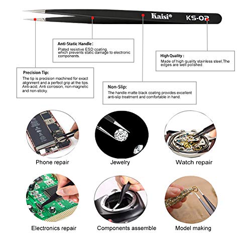 Kaisiking 6 Pcs Double Sided Soldering Assist Aid Repair Tool