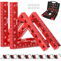 Corner Clamp for Woodworking, 90 Degree Corner Clamp, 4 Pack 5.5"x 5.5" Aluminum Alloy Right Angle Woodworking Tools, Positioning Squares for Picture Frame, Box, Cabinets, Drawers
