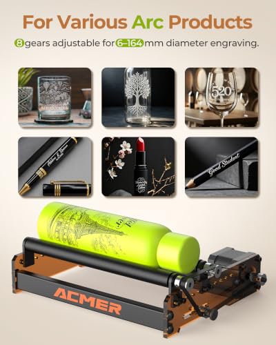 ACMER M3 Laser Rotary Roller, Rotary Module for Cylindrical Engraving - color: M3