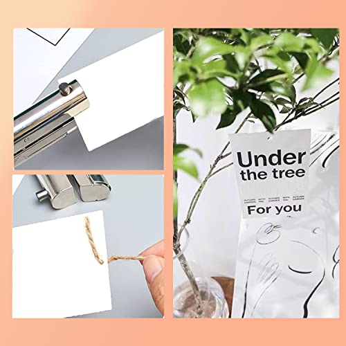 Hole Punch 2" Reach 3/8 inch Single Hole Punch,Heavy Duty Hole Puncher Single,Paper Punch Portable Hand Held Long Hole Puncher for Paper Cards Plastic Cardboard (Silver) (3/8"-10mm Hole) - size: 3/8"-10mm Hole