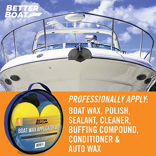 Microfiber Wax Applicator Pads, Soft Foam Hand Polish Sponges and Cloth