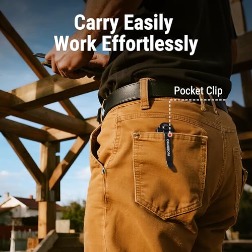 WORKPRO Folding Utility Knife, Quick Change Box Cutter, G10 Handle, Blue - style: Blue-G10 Handle(1 pack)