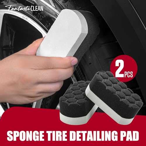 Fantasticlean 7PCS Wheel Tire Brush Kit for Car Detailing Cleaning - size: 7PCS-WDK004