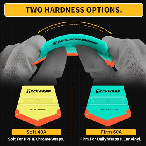 TECKWRAP Felt Squeegee for Vinyl Wrap Window Tint, V-Shape, Soft/Med - color: 2pcs V-shape