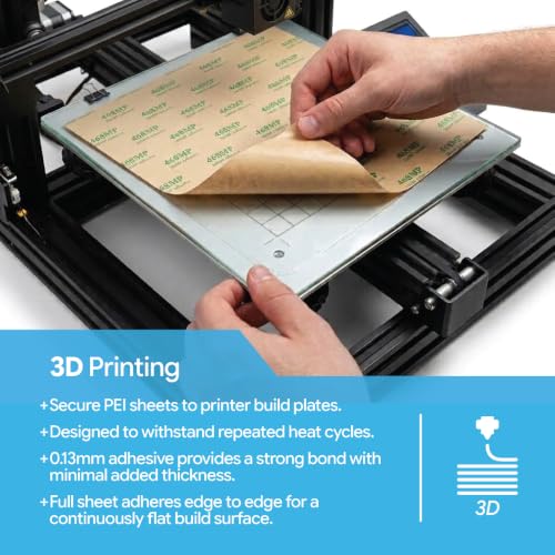 Gizmo Dorks 468MP Double Sided Adhesive Transfer Tape Sheets - 8 x 8 in - size: 8" x 8"