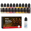 Nicpro 10 Colors Face & Skin Tones Model Paint Set, 20ml Ready to Use - style: Face & Skin Tones
