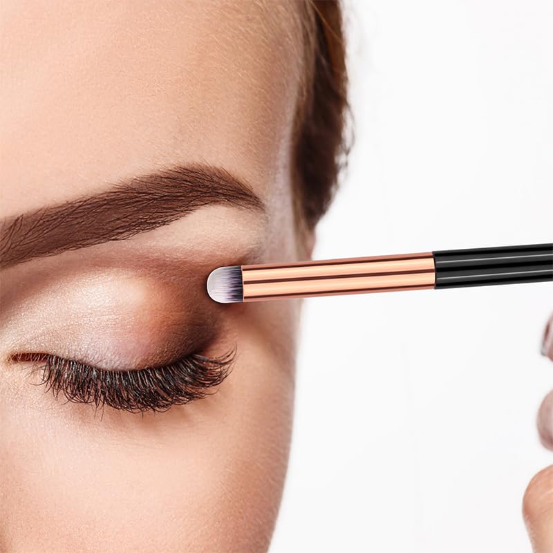 UorPoto Eye Makeup Brush Set Round 6Pcs Professional Concealer Eyeshadow Brush Can Blending Brushes for Card Making
