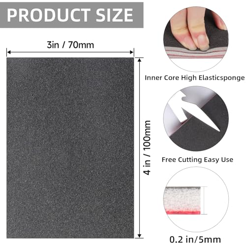 32Pcs Sanding Sponge 180-3000 Grit Soft Foam Hand Sander Block - size: 32pcs Mix Grit, style: Aluminum