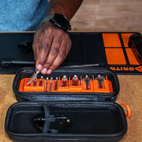 GRITR Gun Cleaning Mat - Magnetic Tool Mat w/Small Parts Organizer - size: Rifle Size (36"x10")