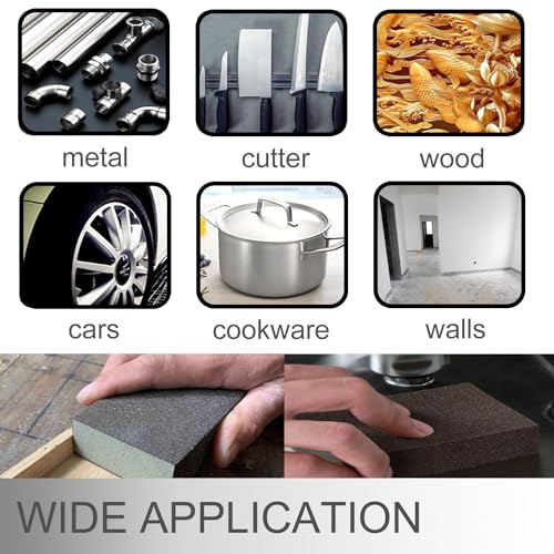 12Pcs Sanding Sponge 120 Grit Medium Sanding Blocks for Drywall Metal Wood Washable and Reusable - size: 12PCS-120 Grit