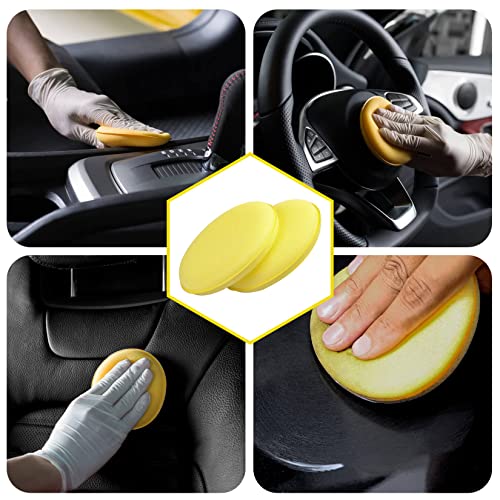 PSLER 30PCS Foam Applicator Pads - Car Wax Applicator Pads for Detailing