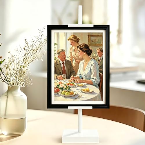 18'' Adjustable Tabletop Easel Stand, White Easel for Display - color: White, size: 18inch
