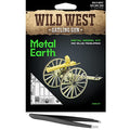 Metal Earth Fascinations Wild West Gatling Gun 3D Metal Model Kit Bundle with Tweezers