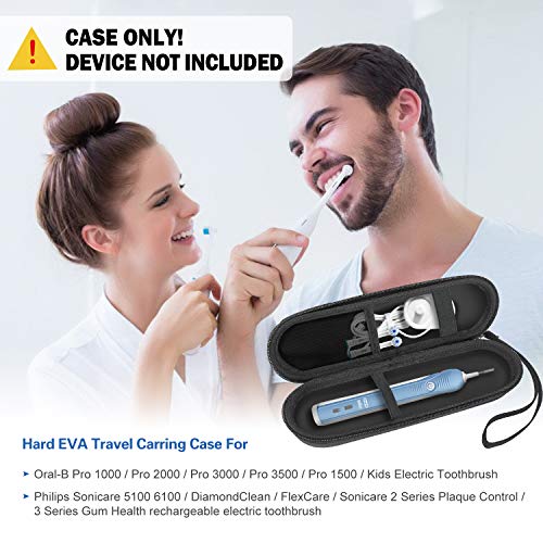 ProCase Toothbrush Travel Case for Oral-B & Sonicare -Black - color: Black