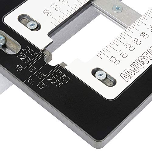 Trend Adjustable Trade Lock Jig for Mortice Lock and Latch Faceplates, LOCK/JIG/B - style: Modern