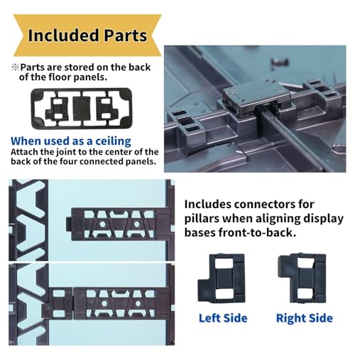Plastic Model Display Items Set (Optional Parts Set : 2 Types of Extension Panels (x2 Each) & Alligator Clips ×2) - style: 2 Types of Extension Panels (x2 Each) & 2 Alligator Clips