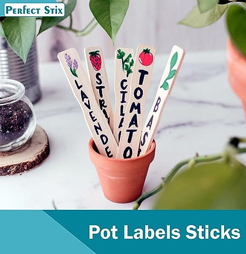 6" Wooden Paint Paddle Sticks/Mixing and Epoxy Sticks - Package of 100ct - size: 6"-Pack of 100ct