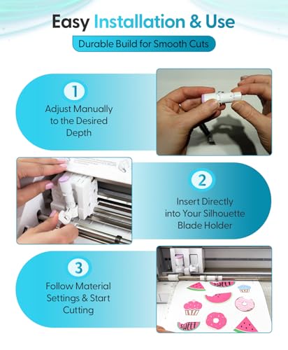 Silhouette Manual Blade (1mm) for Portrait & Cameo Series - 1 Pack - size: 1mm
