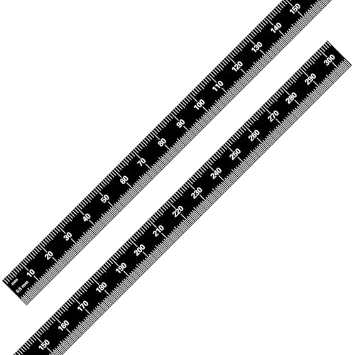 PEC Tools 6"/150mm Black Chrome Metal Ruler, Flexible, English & Metric - color: Black Chrome-Flexible, size: 6"/150mm