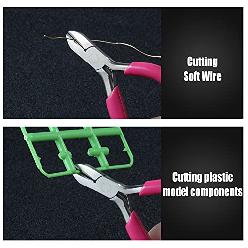 Mini Diagonal Cutters 3 Inches Side Cutting Pliers Diagonal Cutting Plier Wire Cutters for Jewelry Making Beading Repair Supplies Mini Pliers for Jewelry Making Supplies - style: Diagonal Pliers