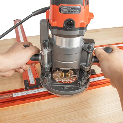 Juice Groove Router Jig, 23.6-Inch Adjustable Square Template