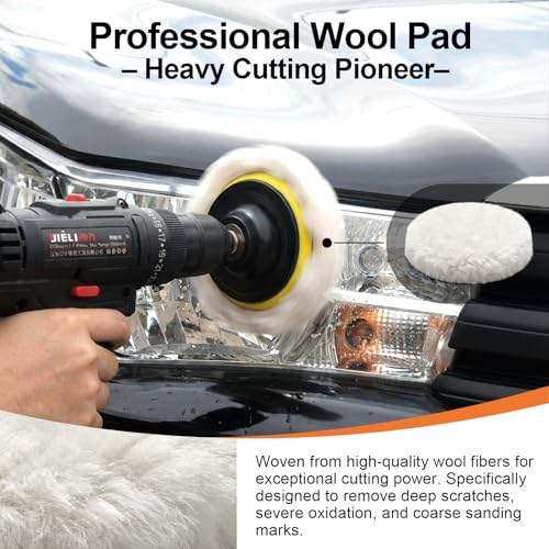 4 Inch 33 PCS Buffing Polishing Pads, Car Foam Sponge Drill Attachment - color: 33 Pieces