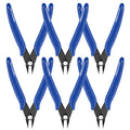 6Pcs 5 Inch Micro Wire Flush Cutters, Precision Plastic Model Flush Cutter Side Cutting Pliers, Ultra Sharp Flush Nippers Tool For Electronics Industry/Jewelry Processing/Hobby Model Making