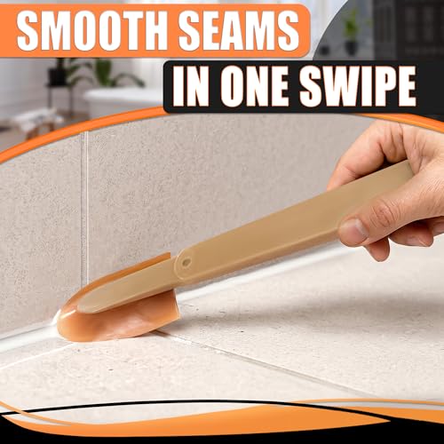 4-Piece Caulking Tool Kit for Silicone Sealant, Grout and Sink Edges