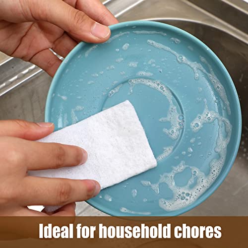Eaasty 20 Pcs White Scrubbing Pad Non Scratch Scouring Pads, 6 x 9 Inch - size: 6 x 9 Inch