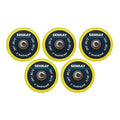 5PCS 2 Inch Backing Pad - 5/16"-24 Thread Hook and Loop Backing Pad Buffing Plate for Air Sander and Dual Action Car Polisher - color: 2 Inch / Yellow, size: 5/16"-24 Thread