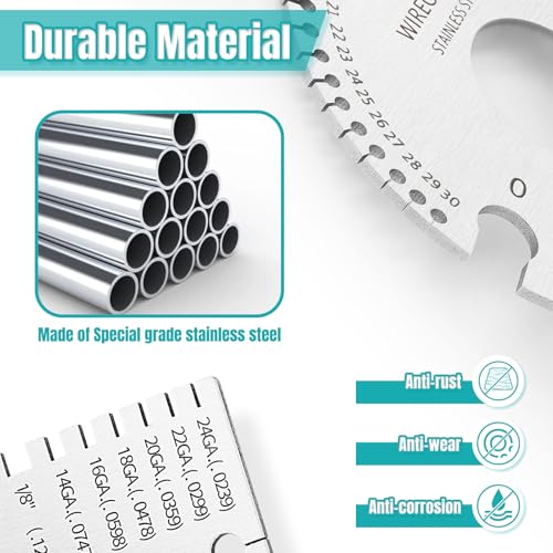 Wire Gauge Measuring Tool & Metal Plate Thickness Gauge Tool