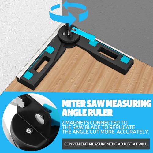 2 in 1 Mitre Gauge for Saw Accurate Gauge Miter Ruler for Table Saw Angle Find Tool