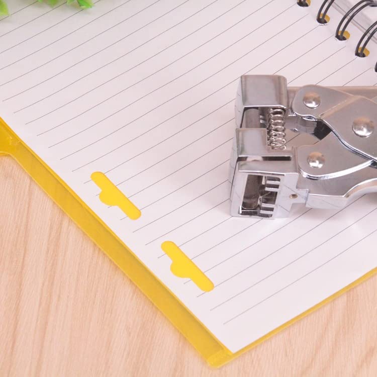 IRISFLY Heavy Duty T Slot Hole Punch for ID Cards, Plastic, Cardstock, Cardboard & PVC