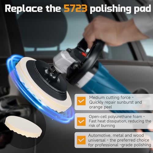 𝐔𝐩𝐠𝐫𝐚𝐝𝐞𝐝 8 Inch Polishing Pad Replace for 3m Foam Buffing Pads