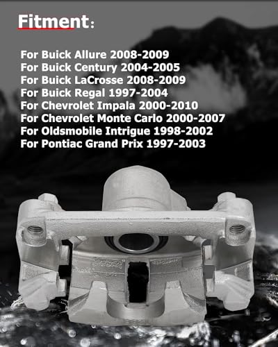 cciyu Rear Right Disc Brake Caliper Assembly w/Bracket 18B4645 - size: Rear Right[18B4645 ]