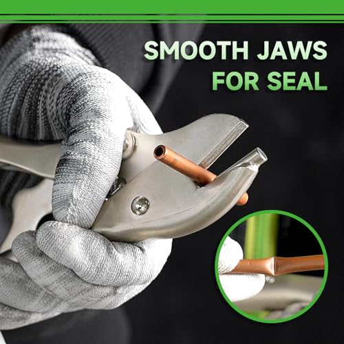 WIPCOOL Pinch Off Plier Locking Pinch-Off Vise Grips Tool, Precision Knurled Adjusting Nut, Pipe Sealing Lock Tool Clamping Fitting