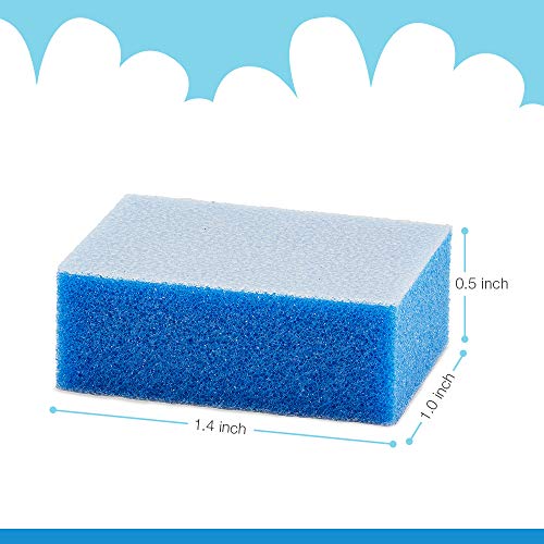 Flowery Disposable Nail Buffer Block, 180 Grit, Blue, 100 Count - size: 100 Pcs (Pack of 1)