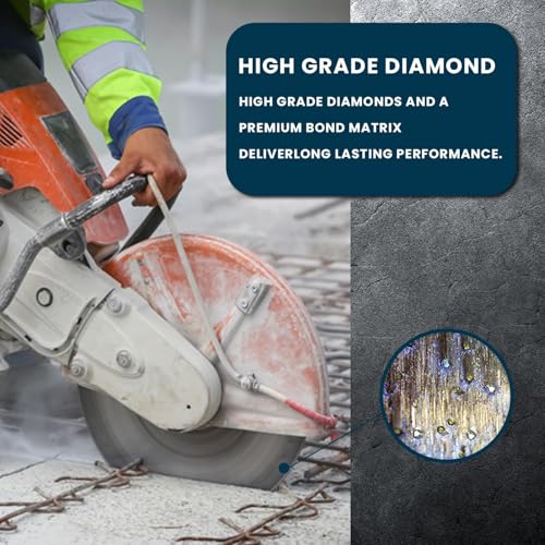 RHAPSODY 10Inch Laser Welded Diamond Saw Blade,Segmented General Purpose - size: 10''