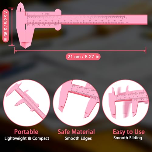 0-6 Inch/150mm Vernier Plastic Caliper Measuring Tools,Multicolor - color: Multicolor