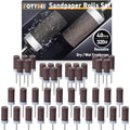 Sanding Drums Sandpaper Sticks Set for Rotary Tool with 1/8 Inch Shank (320 Grit) - size: 320 Grit