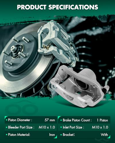 SCITOO Front Left Disc Brake Caliper For Acura,For Honda - size: Front Driver[19B2660]