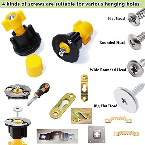 DIKOO Picture Hanging Keyhole Mark Tool with Level and Position Nail kit