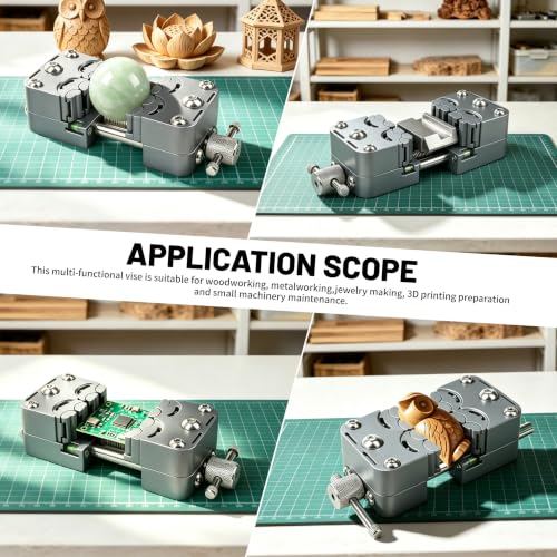 Fractal Vise, Self-Adjusting 8-Jaw Micro Drill Press Vise