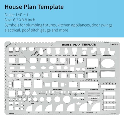 Sooez Architectural Templates, House Plan Template - color: Yellow